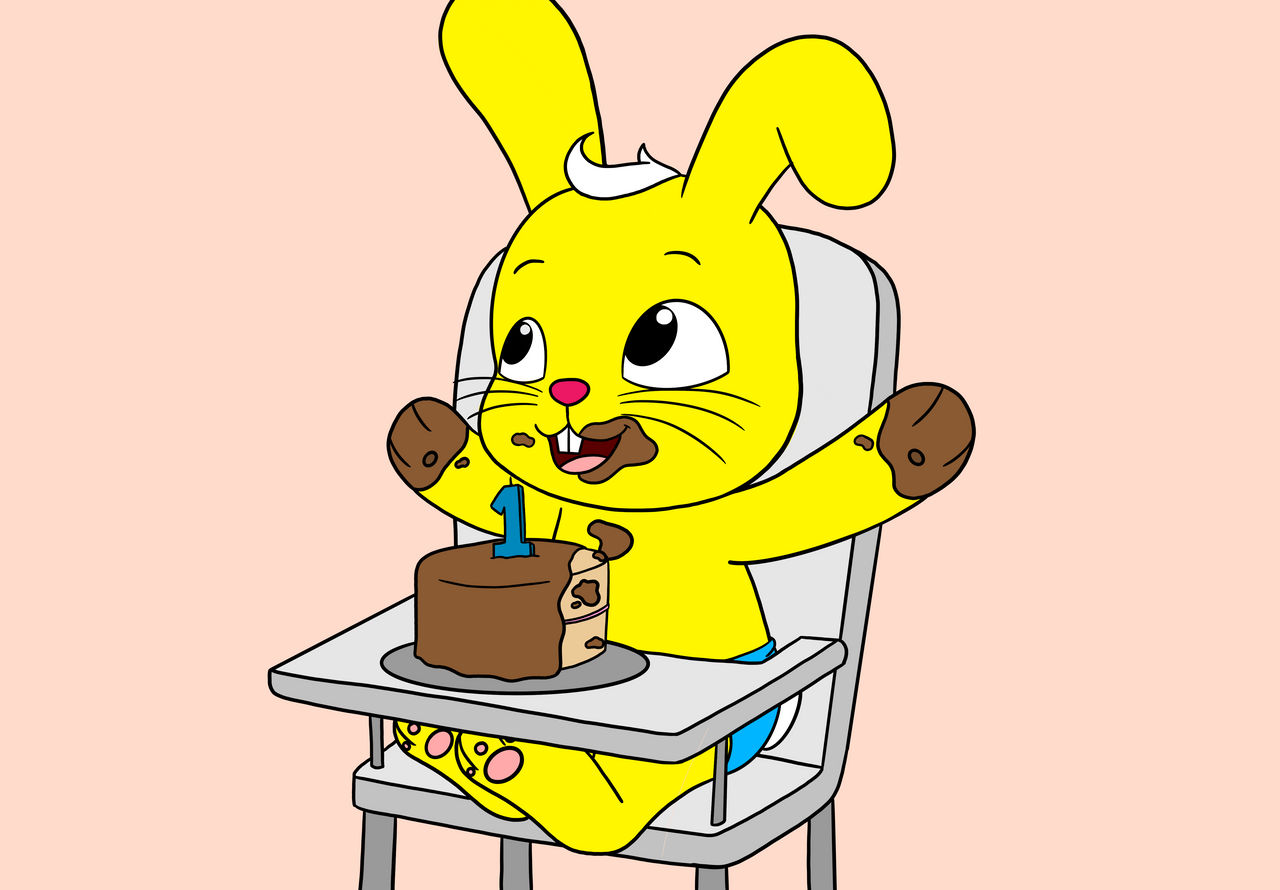 Babytv Deviantart Rabbit Baby Bunny Birthday by Katesplace2009 on DeviantArt