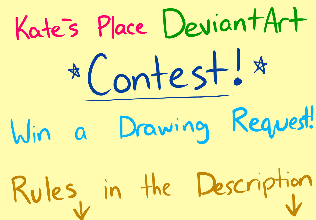 Deviantart Write Challenge Kate's Place DeviantArt Contest! WINNERS CHOSEN! by Katesplace2009 on ...