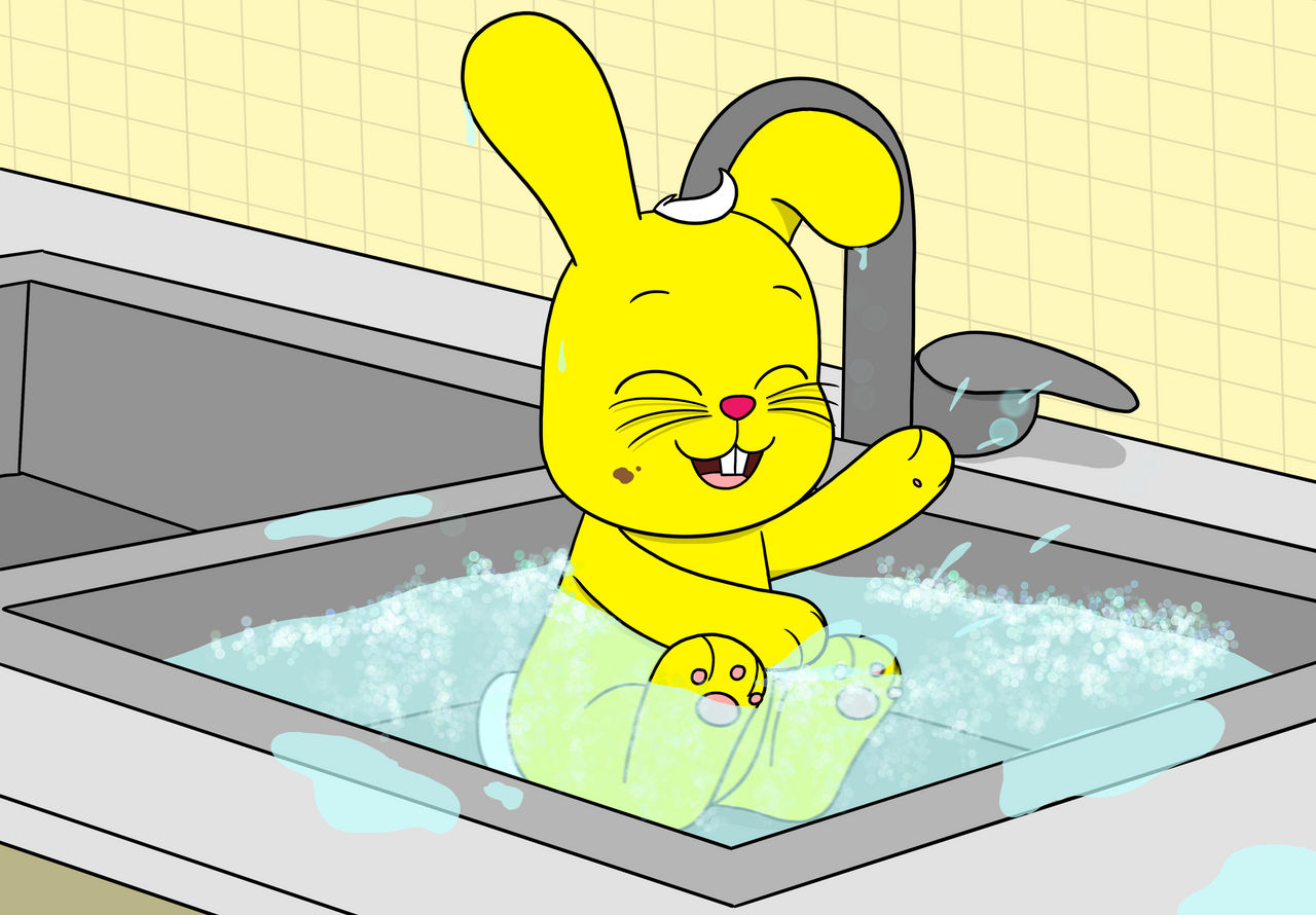Deviantart Rabbit Bath Birthday Baby Bath Time by Katesplace2009 on DeviantArt
