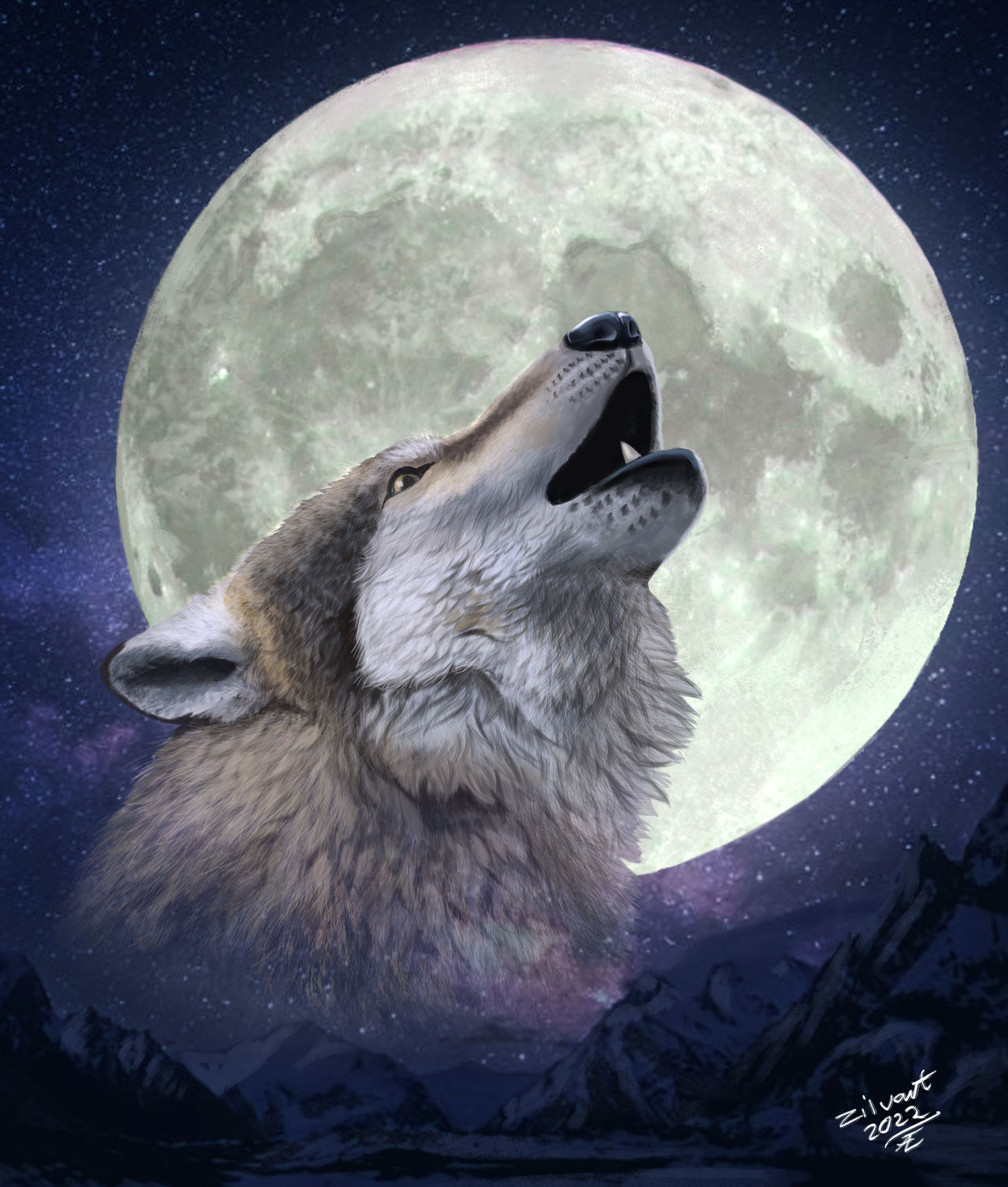 Howling Wolf. by zilvart on DeviantArt