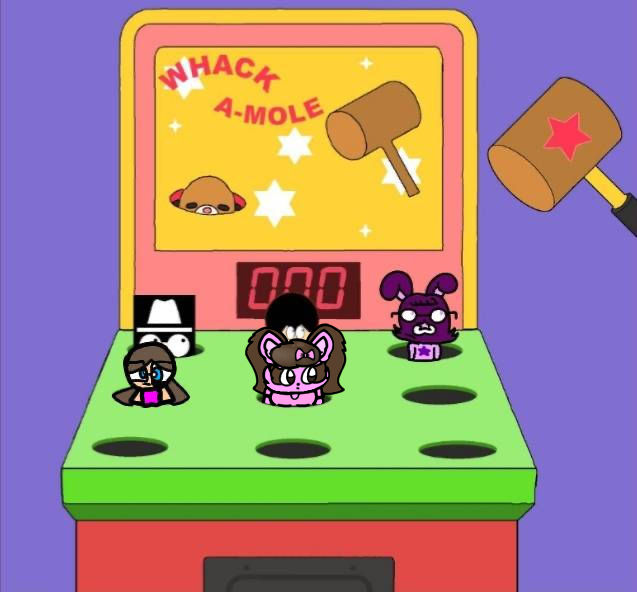 Whack a-mole (Collab) by EvafanartsclubEC on DeviantArt
