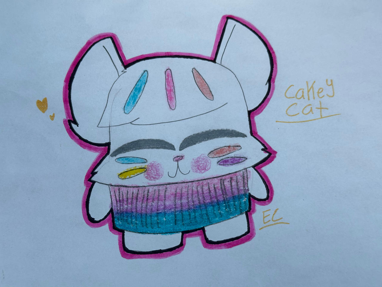 A cute drawing of Cakey Cat by EvafanartsclubEC on DeviantArt