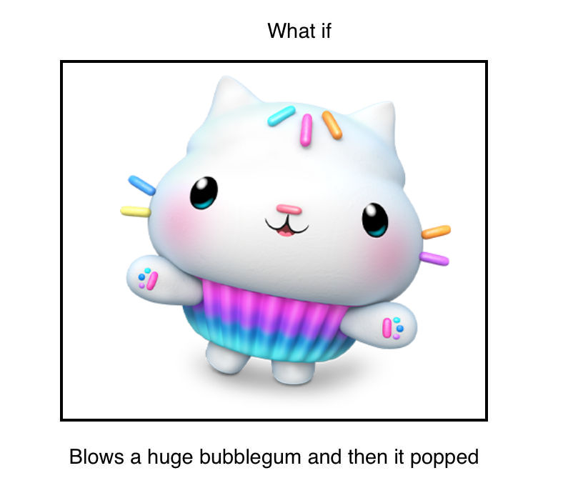 Cakey Cat blows a huge bubblegum by EvafanartsclubEC on DeviantArt