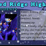 Evening Song's Red Ridge High Student ID