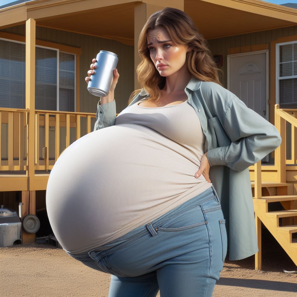 Cindy's Sloshing Beer Belly by PhumfPhumfer on DeviantArt