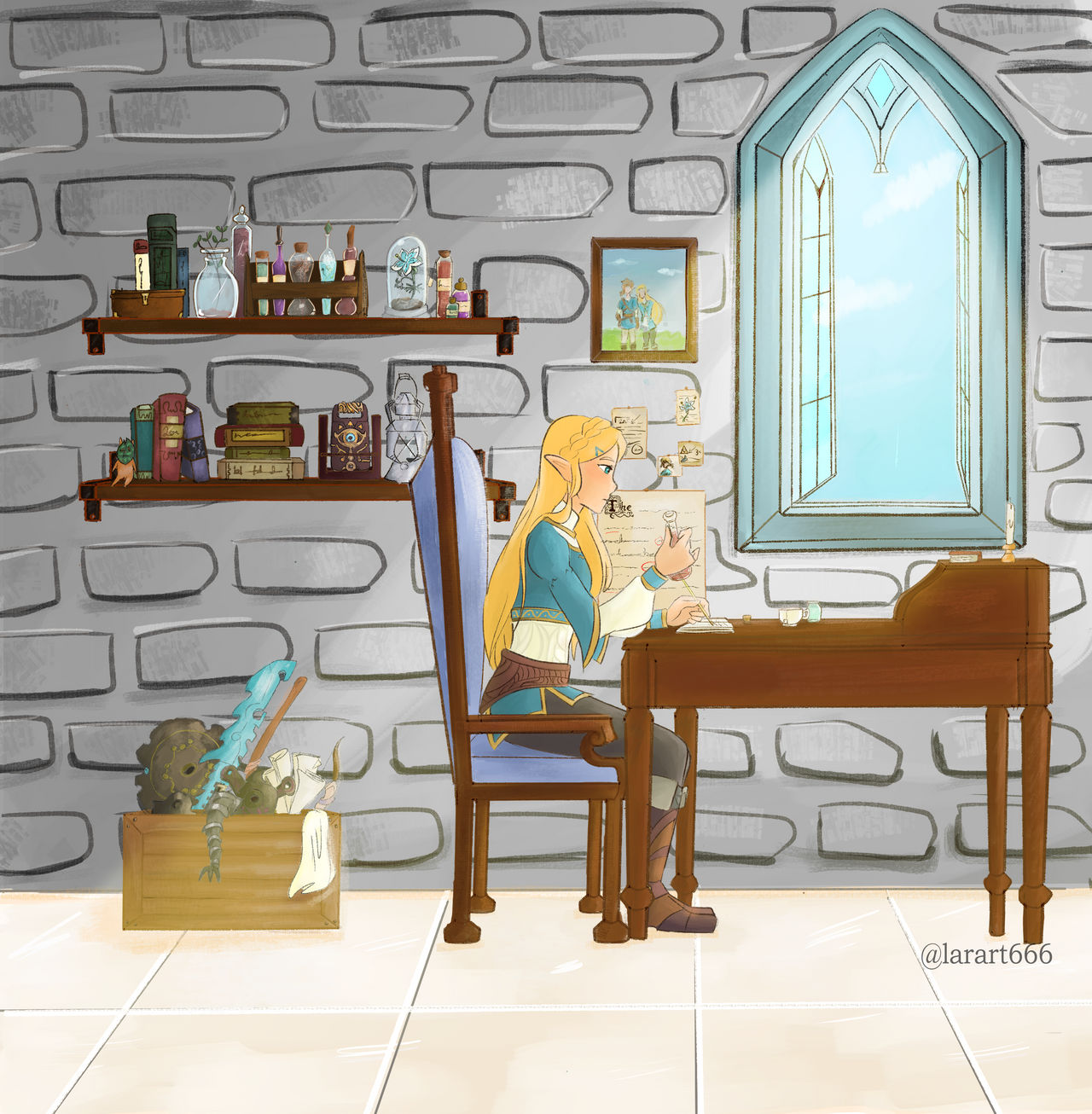 Zelda's Study room by Laruto666 on DeviantArt