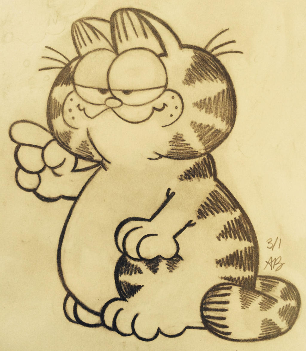 Cartoons: Garfield the Cat, Vintage Edition by AlexandraBowmanArt on ...