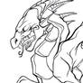 Earthen Dragon (Lineart)