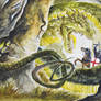 Saint George and the Dragon (Watercolor)