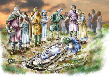 Saxon burial