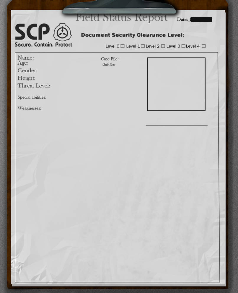 SCP File Base by IvyDarkRose on DeviantArt
