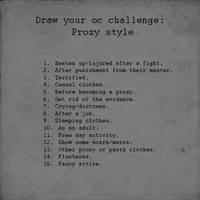 Draw Your OC Challenge: Proxy Style~