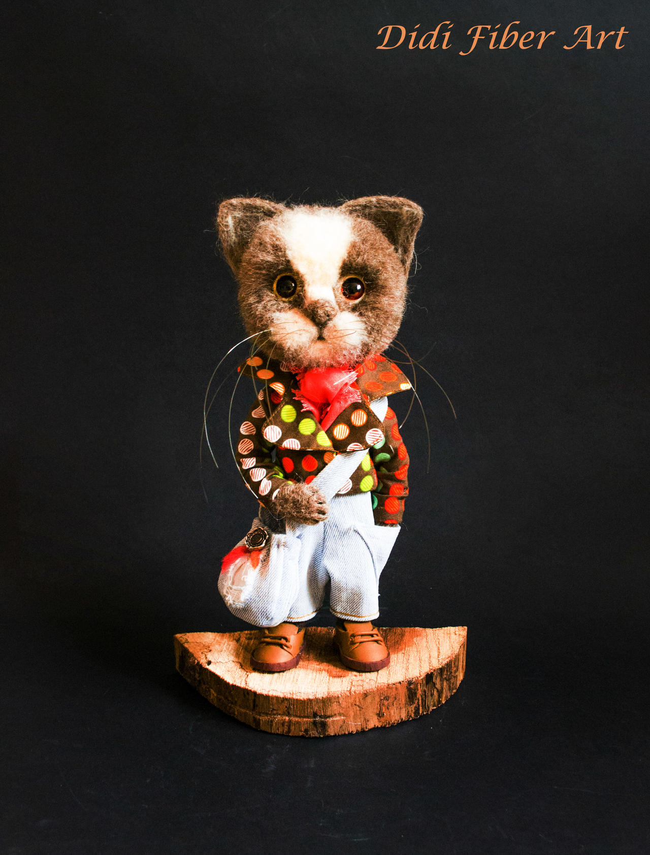 Disco Kitten by DidiFiberArt on DeviantArt