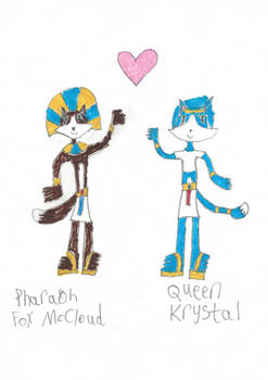 Pharaoh Fox McCloud and Queen Krystal