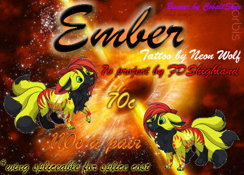 Ember Wolves Banner Ember Project Banner By Cobaltskye by FDShighland on DeviantArt