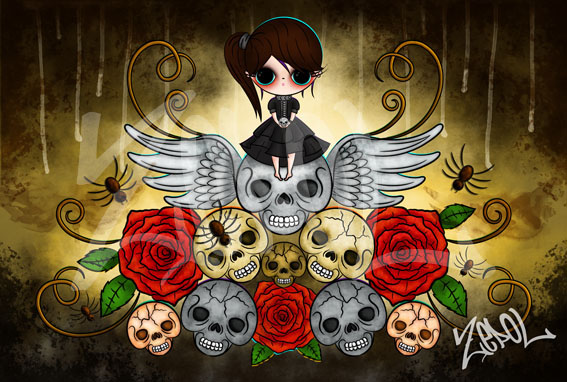 Calaveras y rosas by Zepollita on DeviantArt Calaveras y rosas by Zepollita on DeviantArt