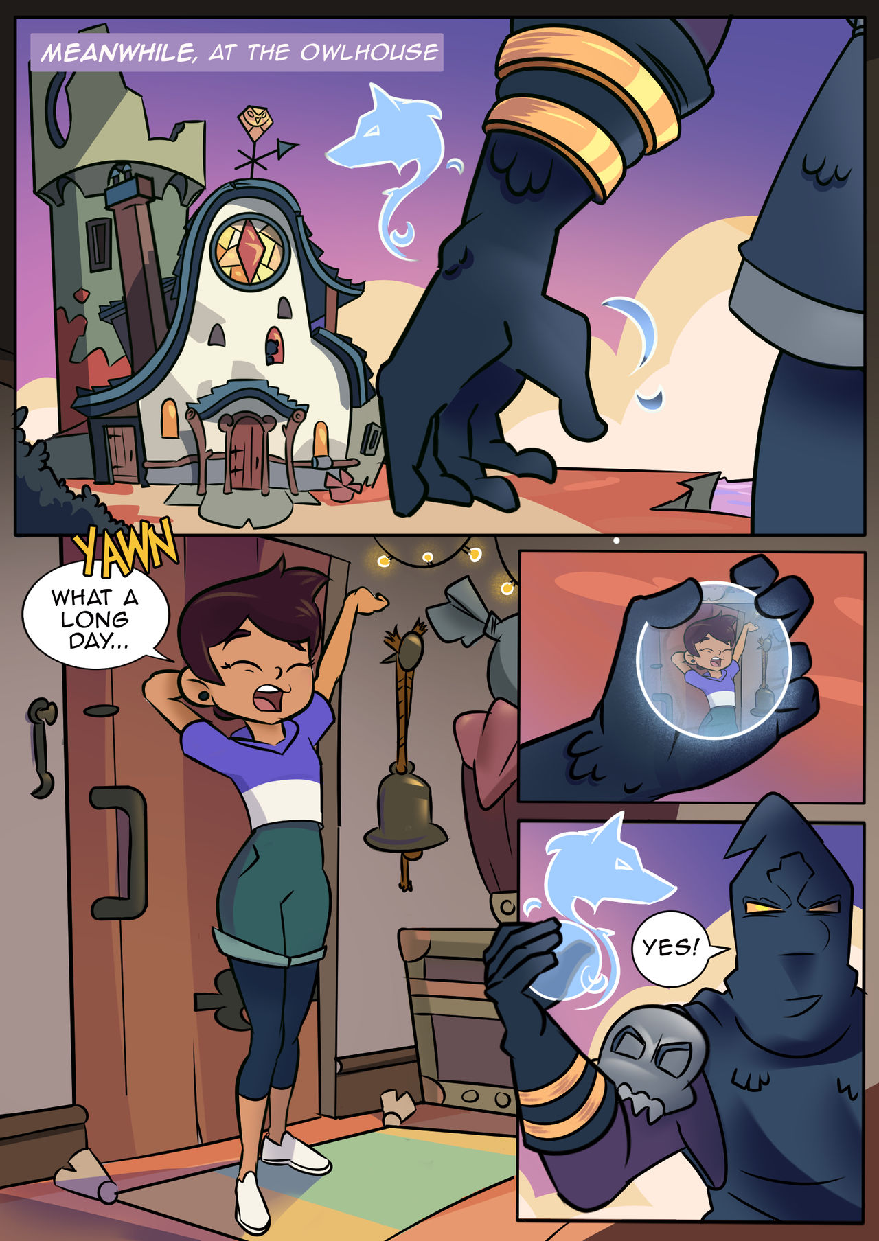 Luz Werewolf Transformation Comic 1 by on DeviantArt