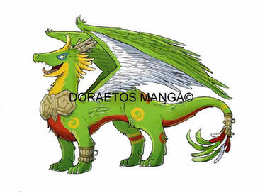 Doraetos Manga Mascotte - Quezal Dragon Form