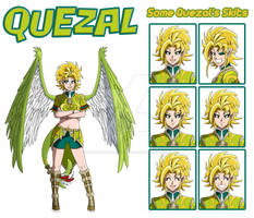 Quezal References 1 - full figure and skits