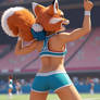 Furry Fox Cheerleader Butt