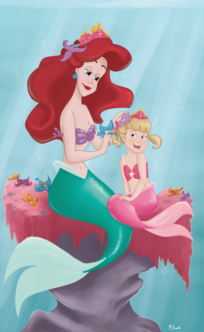 Comission: Ariel and Isabella