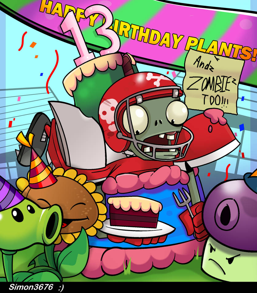 Love The Fun Zombies Of Plants Vs Zombies Zombie Birthday - Plants