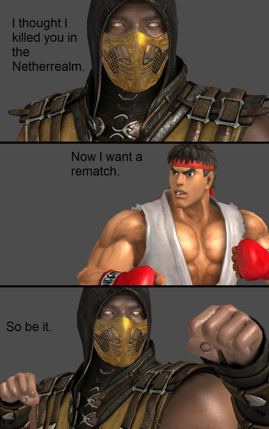 Mortal Kombat X: Scorpion vs Ryu by xXTrettaXx on DeviantArt