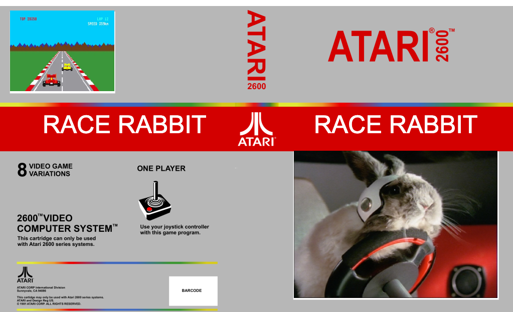 Arcade Game Racing Rabbit Game Race Rabbit For Atari 2600 by Xtremeartwork on DeviantArt