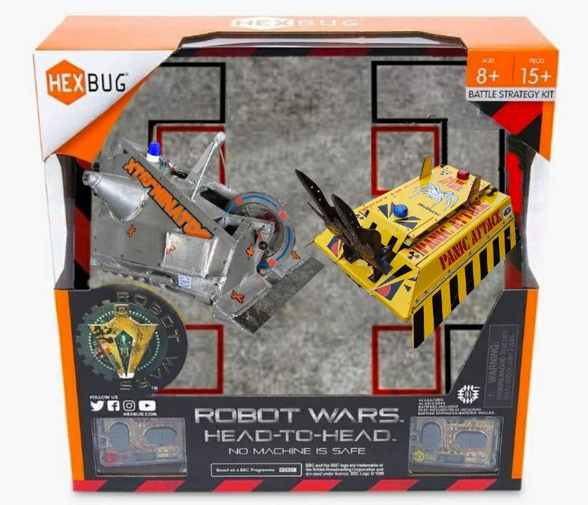 Hexbug Robot Robot Wars Hexbug X-Terminator Vs Panic Attack by Xtremeartwork on ...