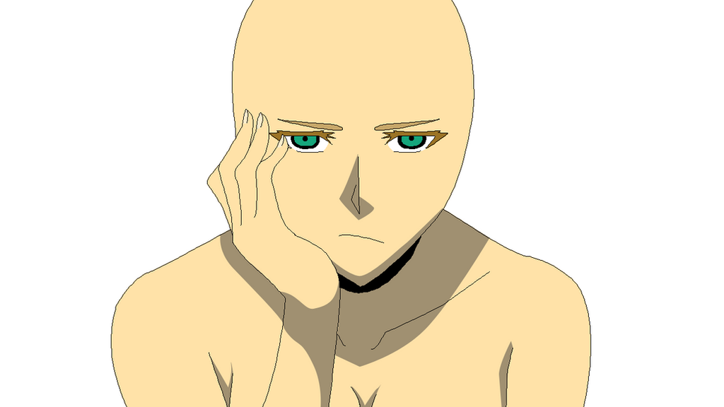 Anime boy base with hair