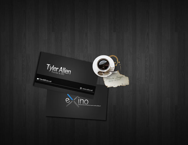 Business Cards on Desk