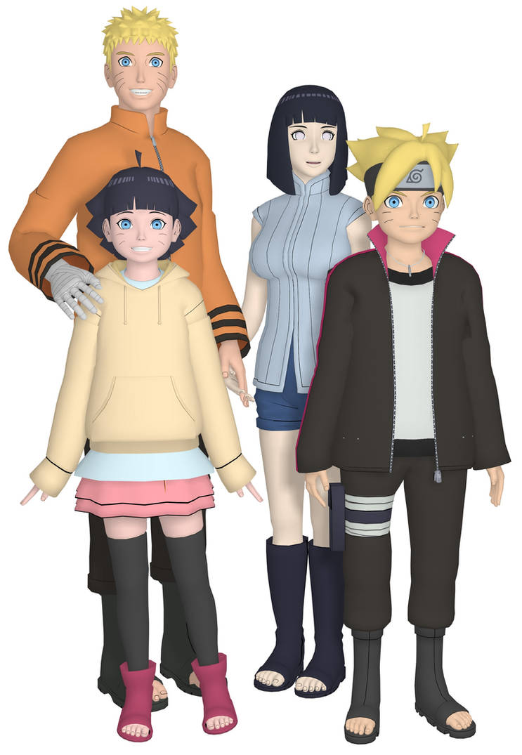 Boruto and Himawari Height check by Hinata : r/Naruto