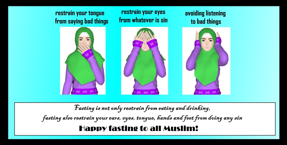 Happy fasting to all Muslim