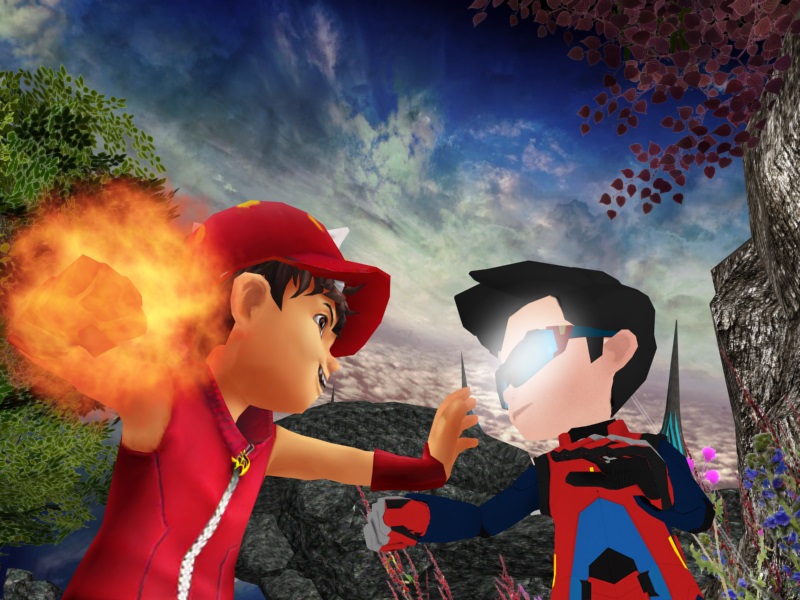 Boboiboy Vs Ejen Ali By Mz3dcg On Deviantart