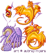 Pixel Dragon Set