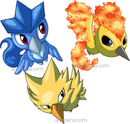 Pokemon Ranch Legendary Birds