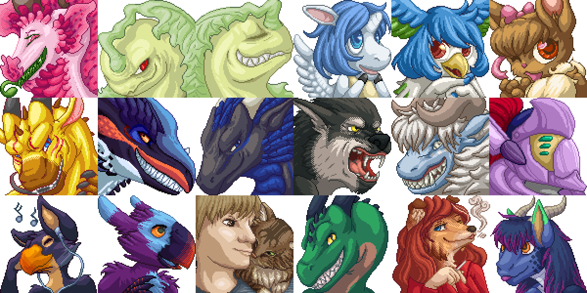 Pixel Portrait Collection by armaina