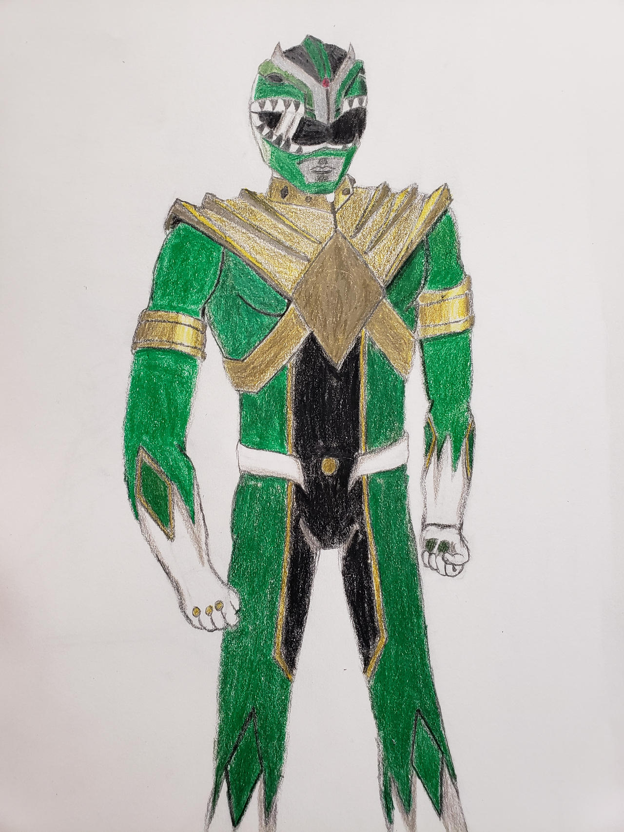 My Green Ranger redesign (colored) by Decade05 on DeviantArt