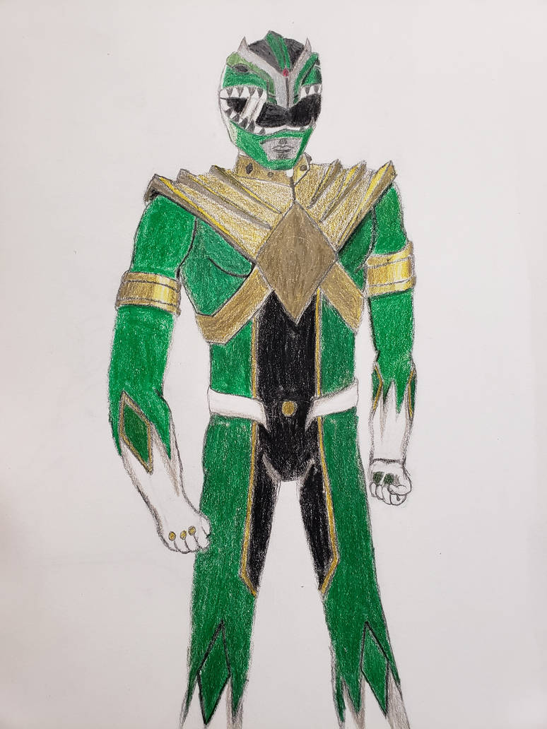 My Green Ranger redesign (colored) by Decade05 on DeviantArt