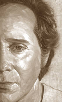 Self-Portrait (sepia study).