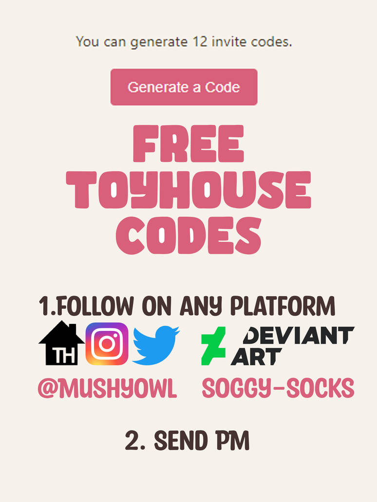 TH Codes Giveaway by Mushy-0wl on DeviantArt
