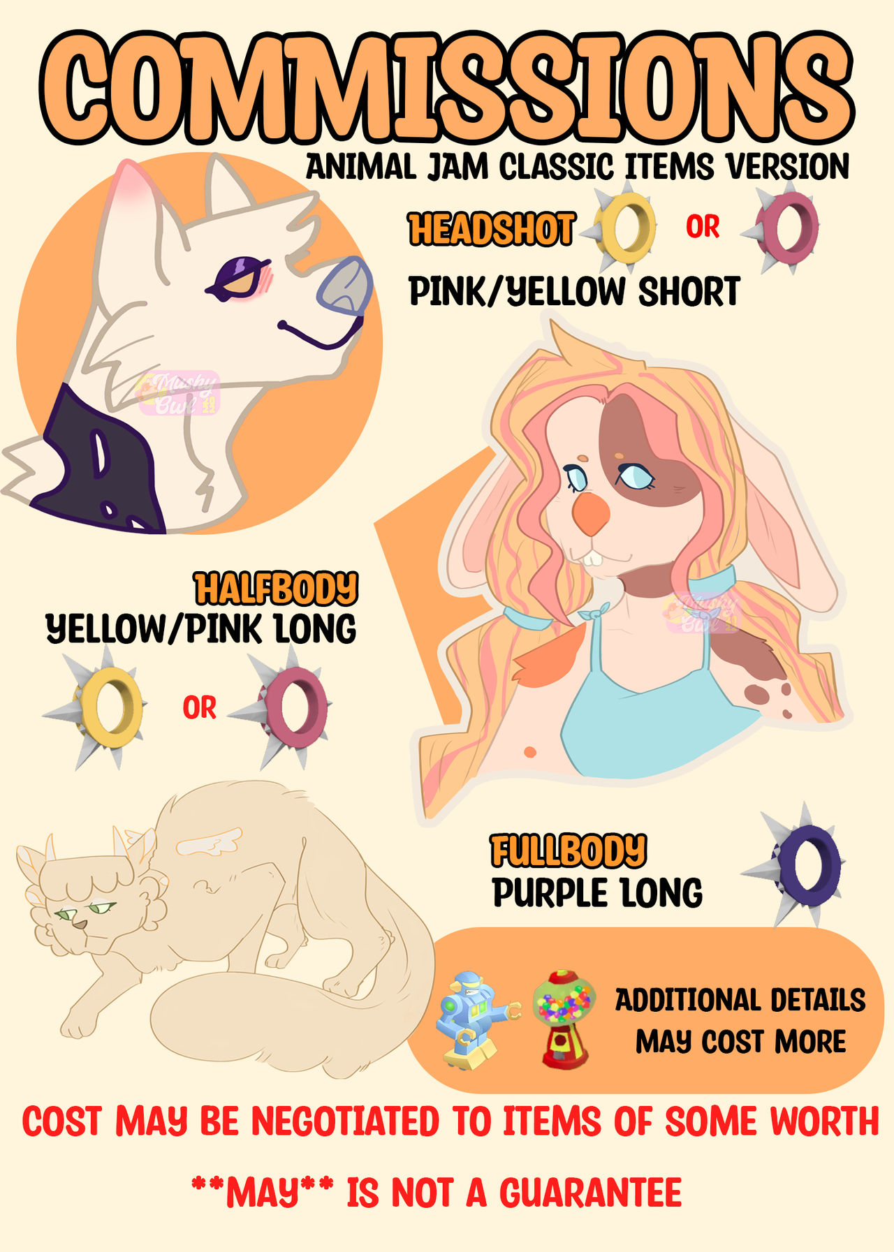 Animal Jam Classic Commission Sheet by Mushy0wl on DeviantArt
