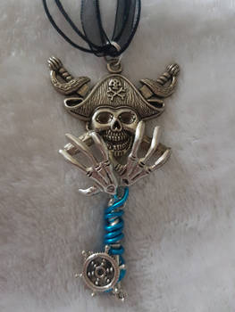 Pirate skeleton key necklace