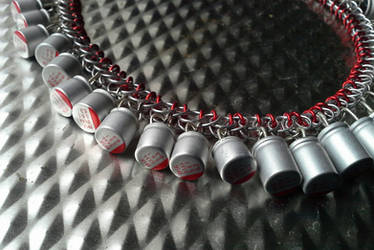 Red Transistor Necklace
