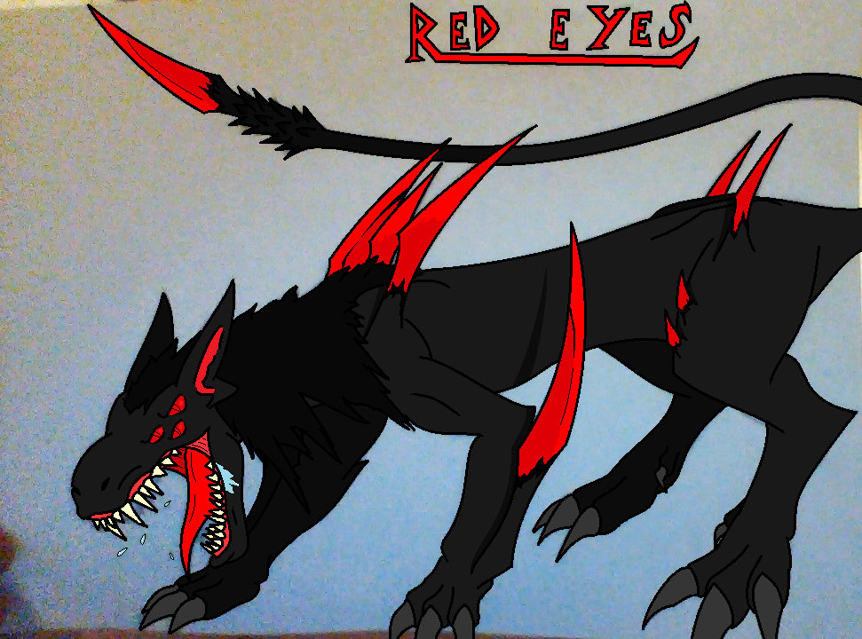 Red Eyes (Paint Over)