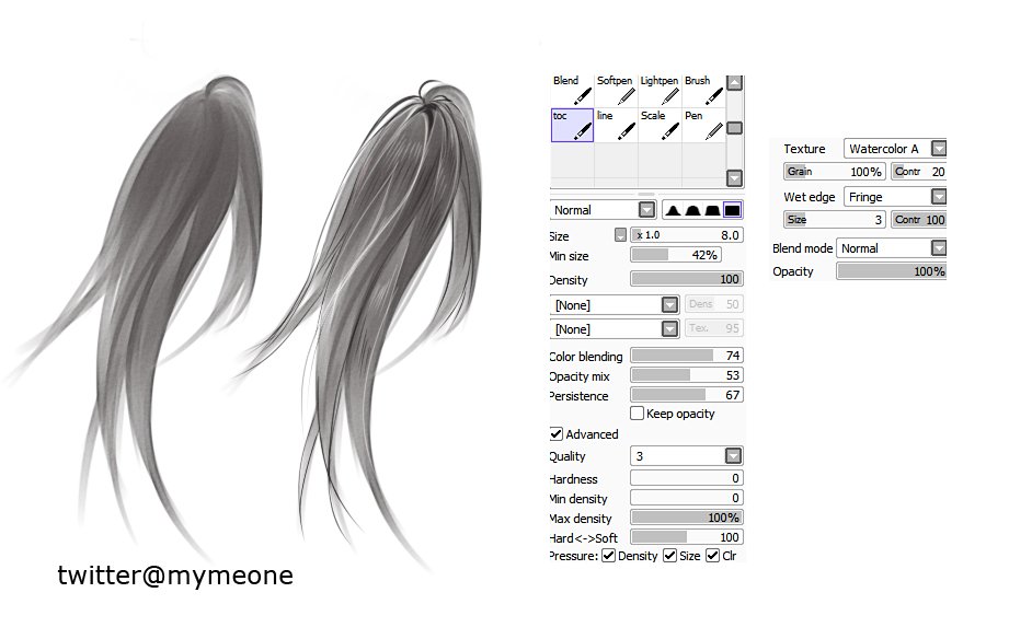 paint tool sai hair brush setting by Myme1 on DeviantArt paint tool sai hair brush setting by Myme1 on DeviantArt