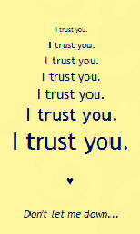 'i trust you' quote