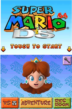 Super Mario 64 DS title screen: Daisy's head 2/5