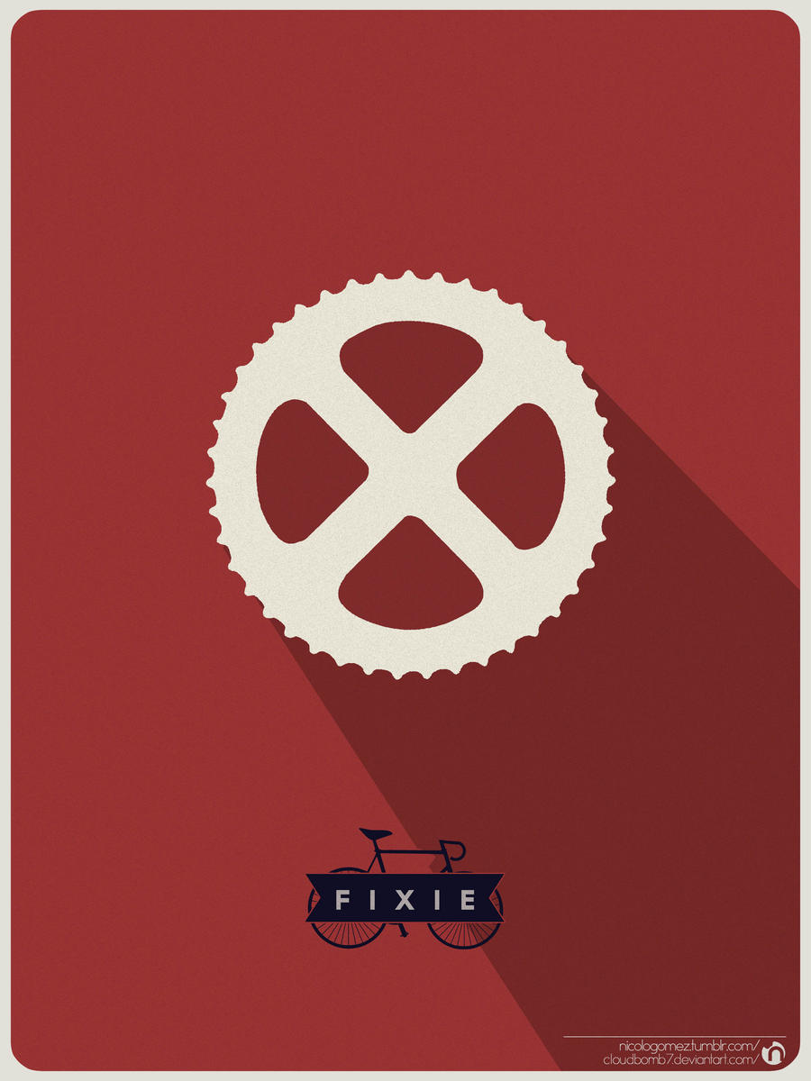 Fixed Gear Bike Poster