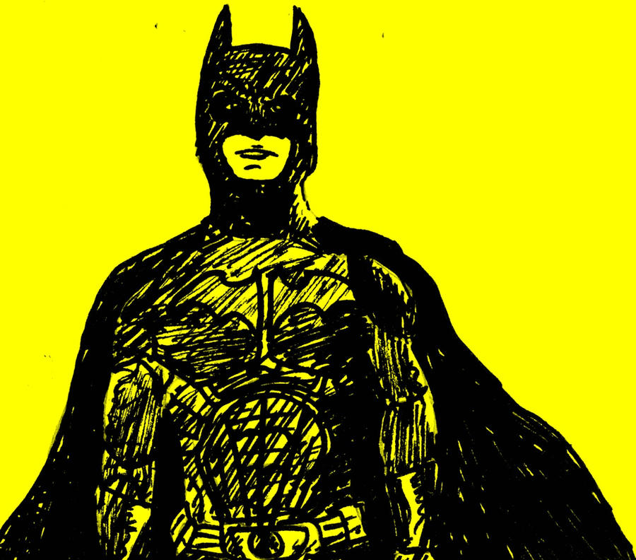 Batman in yellow by masterpandastudios on DeviantArt